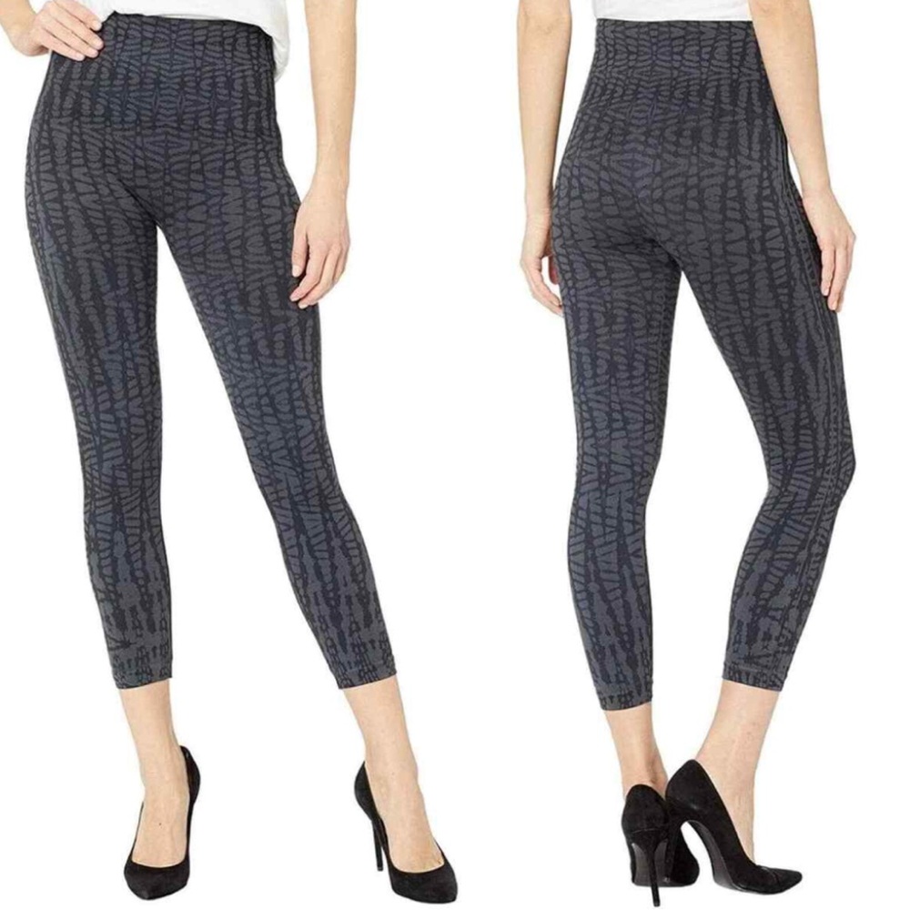SPANX FL3515 Look At Me Now Seamless Leggings Indigo Geo ( 1X )